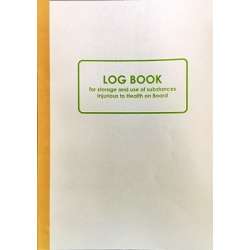 International Log Book For Storage And Use Of Substances Injurious To Health On Board