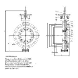 Butterfly Valve Flange Type DN350 PN16 L290 Ni Alu Bronze westad 95800