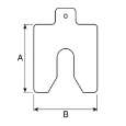 Pre-cut SS 316L SHIM PLATE FH TEMPERED Size D 