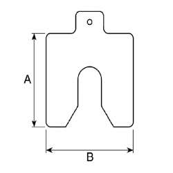 Pre-cut SS 316L SHIM PLATE FH TEMPERED Size D 